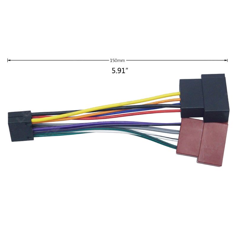 Dây Cáp Kết Nối ISO 16 Pin Cho Radio Xe Hơi