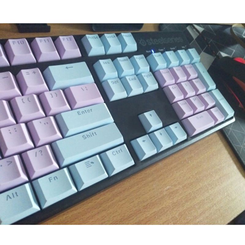 Set 104 Nút Bàn Phím Cơ Bằng Nhựa PBT Dày Dặn Trong Mờ
