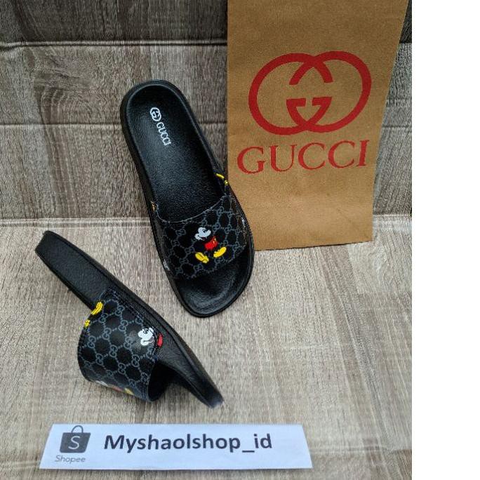 Dép Xỏ Ngón Hình Chuột Mickey Gucci 5.5 X Size 36-43 Thời Trang Cho Nam Nữ