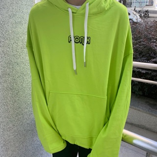 F Hoodie - Neon Green