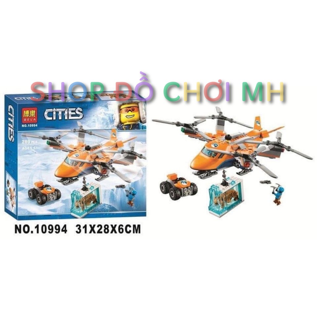 Đồ chơi lego xếp hình lắp ráp Bela cities 10994 - Trực Thăng giải cứu hổ dữ