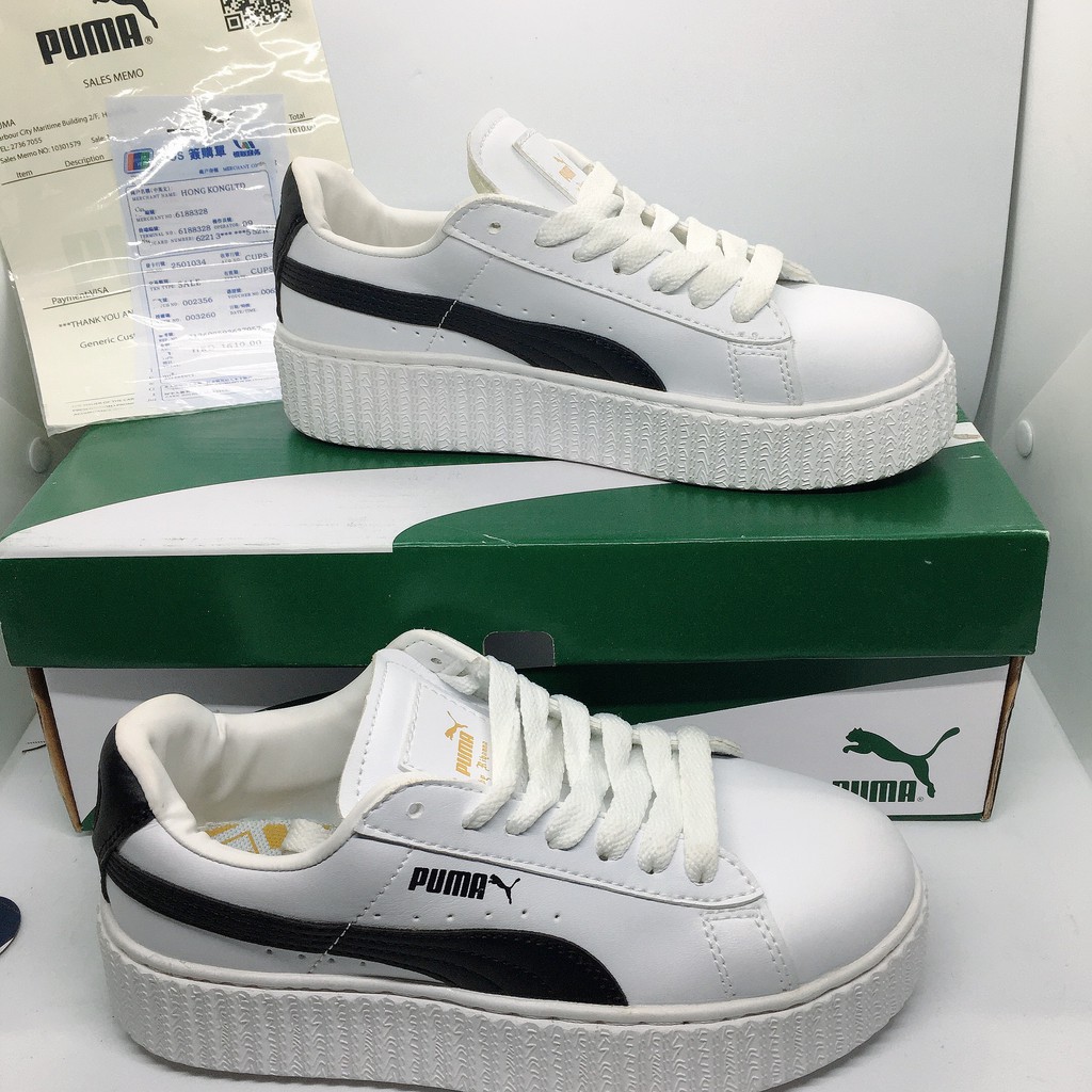 [FREE SHIP]  🔥giày thể thao sneaker🔥PUMA  TRẮNG ĐEN bts 🔥dành cho cả nam và nữ đi đẹp PMD 02