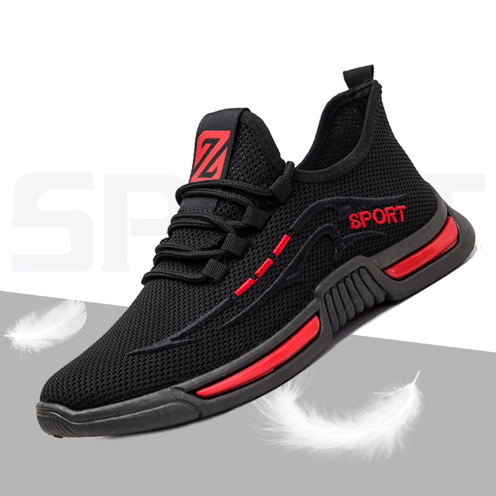Giày thể thao nam vải lưới Sport đế 2 vạch thoáng khí hàng mới