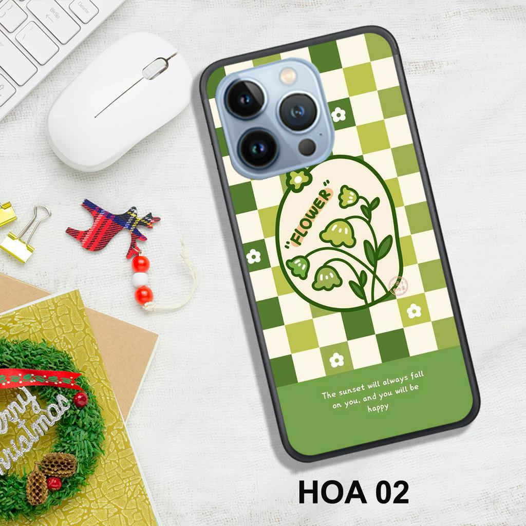 Ốp Lưng  IPHONE 13 - 13 PRO - 13 MINI - 13 PROMAX - X/XS - XR - XSMAX  , In Hình HOA, Màu Sắc Bắt Mắt.