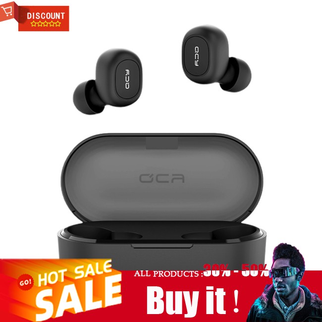 Tai Nghe Bluetooth Không Dây 3d Qcy Qs2 Tws V5.0 Âm Thanh Stereo Có Mic