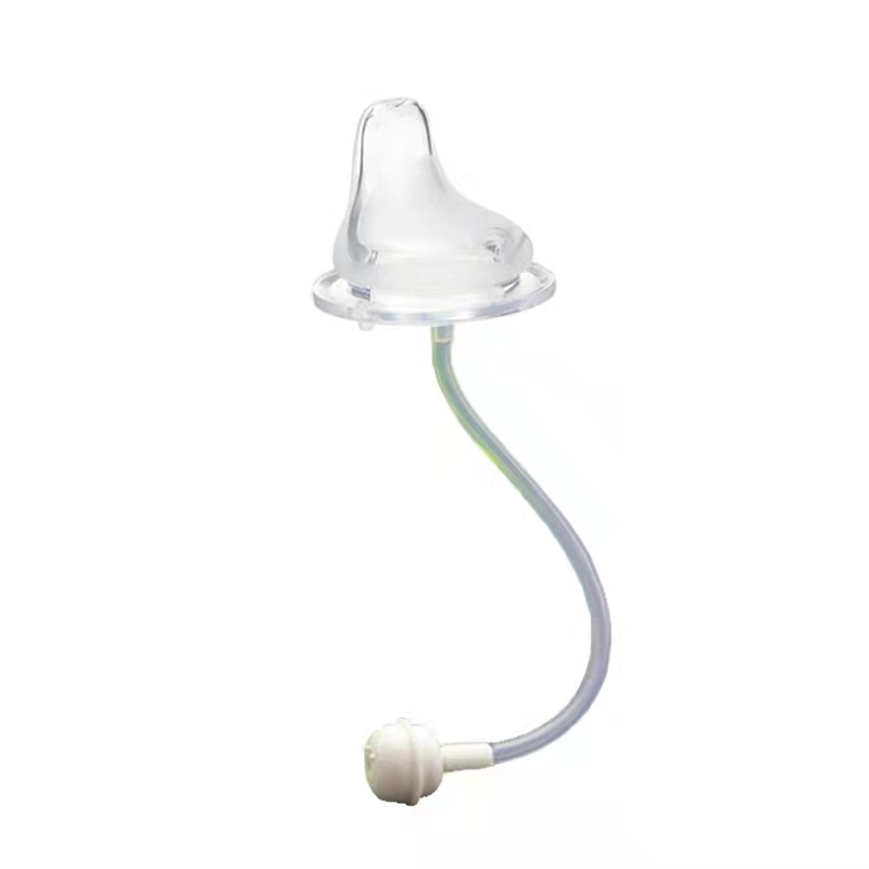 Núm ti giả có ống hút thay thế cho bình sữa NUK