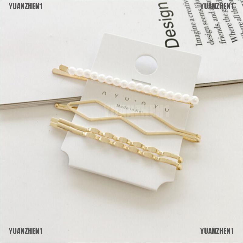 [YUANZHEN1] Kẹp Tóc Ngọc Trai 8 Phong Cách Tạo Kiểu Tóc