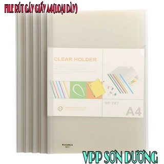 COMBO 50 FILE RÚT GÁY A4 Q311  TRẮNG(DÀY)
