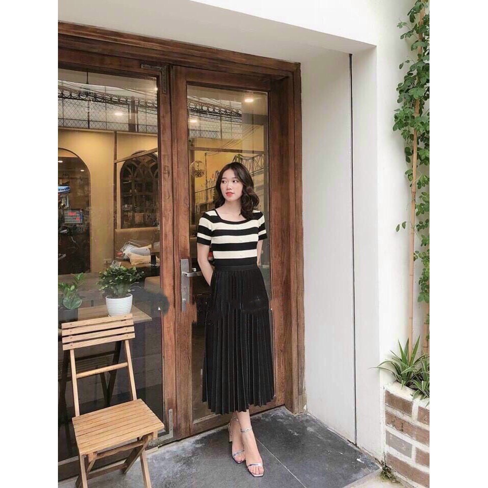 Chân váy xếp ly dáng dài 4 màu (Hàng đẹp) Zinstore94 | BigBuy360 - bigbuy360.vn