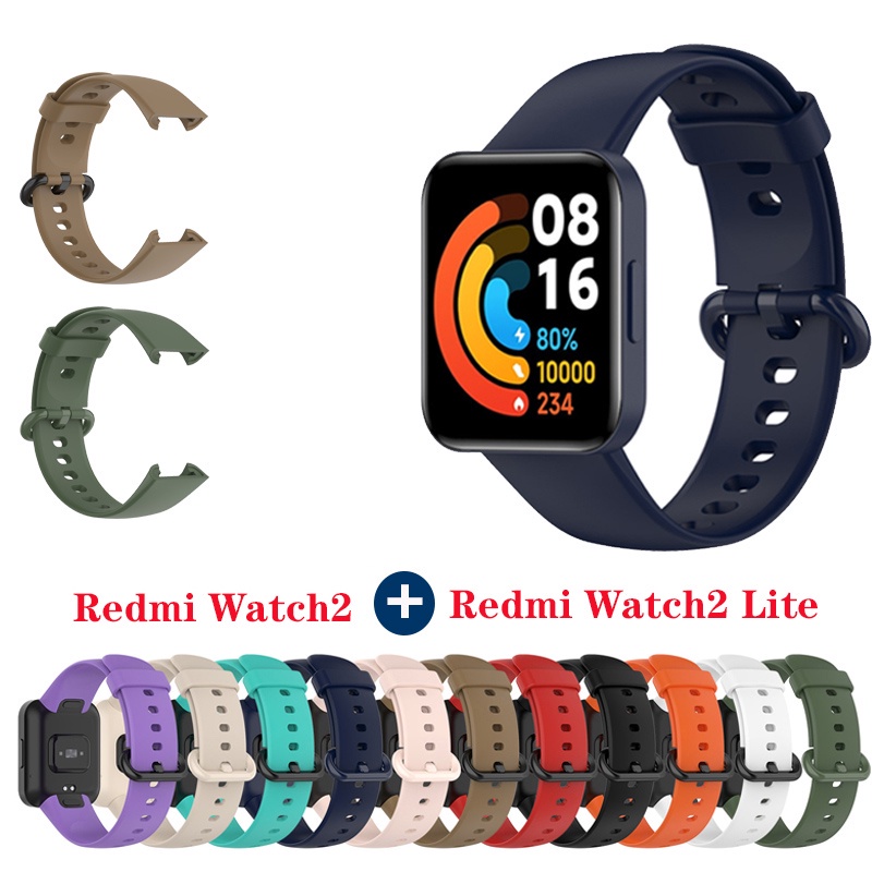 Dây đeo đồng hồ thông minh từ silicon cho Xiaomi Redmi Watch 2 Lite