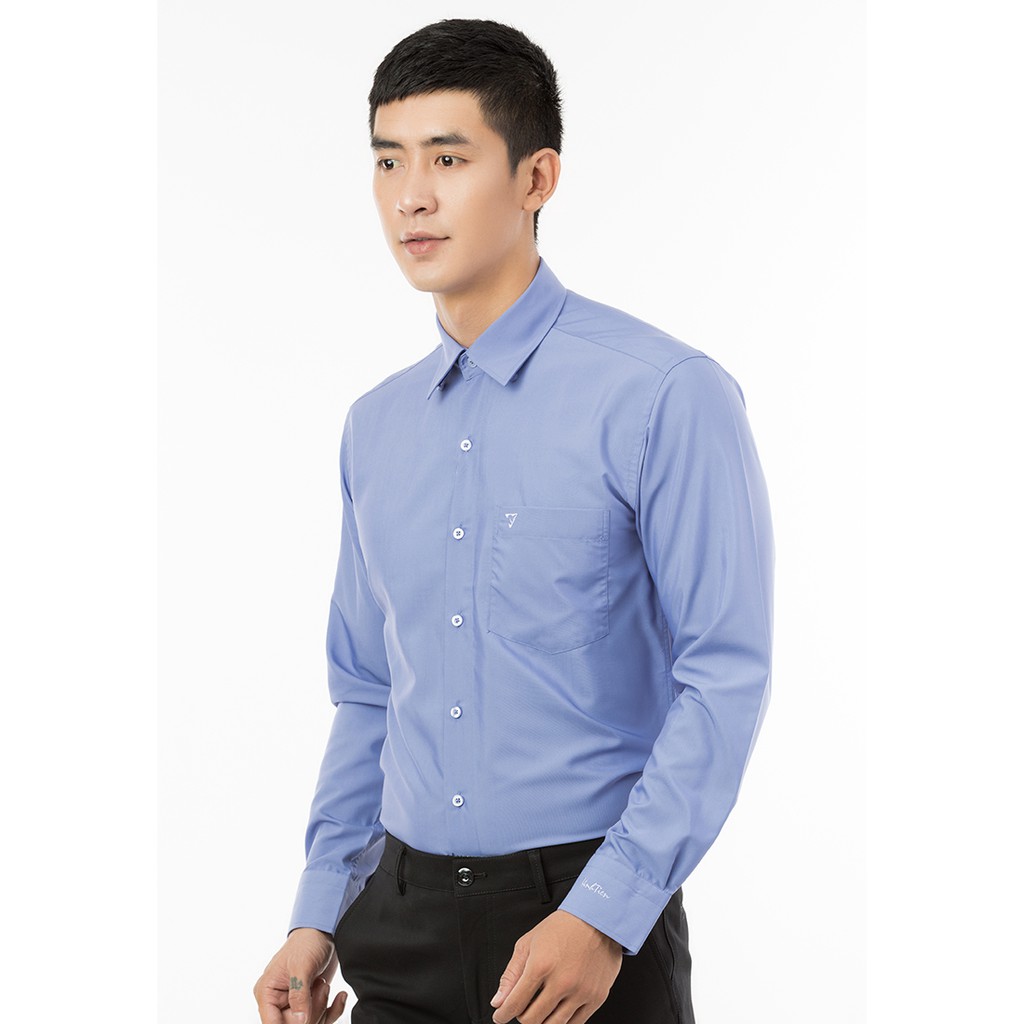 Áo Sơ Mi Dài Tay Màu Modal Regular Fit 369 Vĩnh Tiến - LM5-G804 - Tím khoai môn