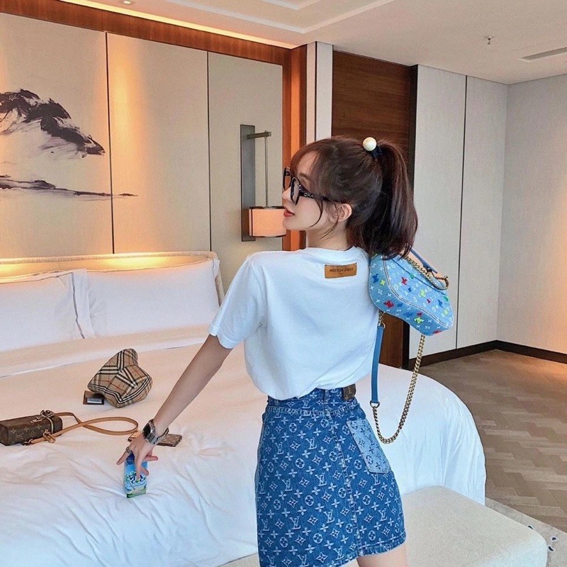 (Order 10-20 ngày) Chân váy jean hoạ tiế LV | BigBuy360 - bigbuy360.vn