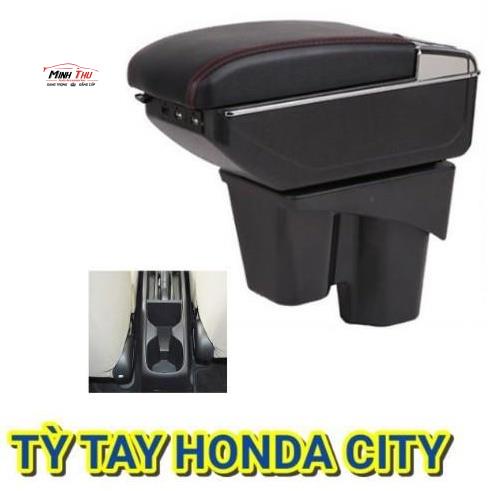 Hộp tỳ tay ô tô xe Honda City tích hợp 7 cổng USB