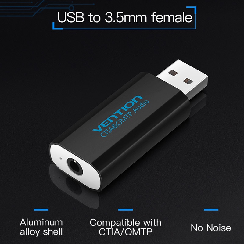 Bộ chuyển đổi âm thanh VENTION từ Usb sang Aux 3.5mm 5.1 | BigBuy360 - bigbuy360.vn