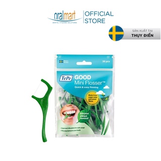 Chỉ nha khoa có tay cầm thân thiện với môi trường Tepe Good Mini Flosser (36 Cây)