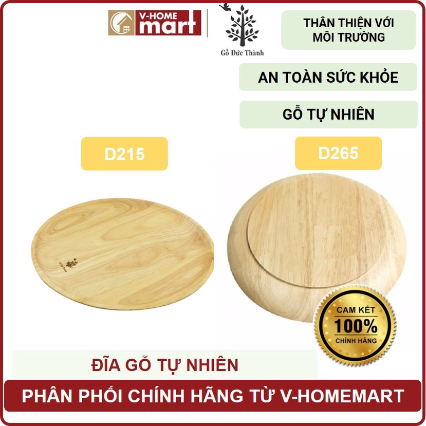 Đĩa gỗ tự nhiên D215 Đức Thành mã 24131-Đĩa gỗ D265 Đức Thành mã 23131 - Phân phối chính hãng Vhomemart