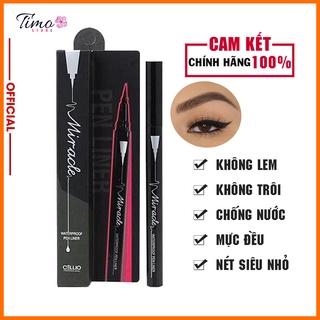 Dạ kẻ mắt Cellio Miracle Waterproof không trôi, không lem chính hãng Hàn Quốc | TM010