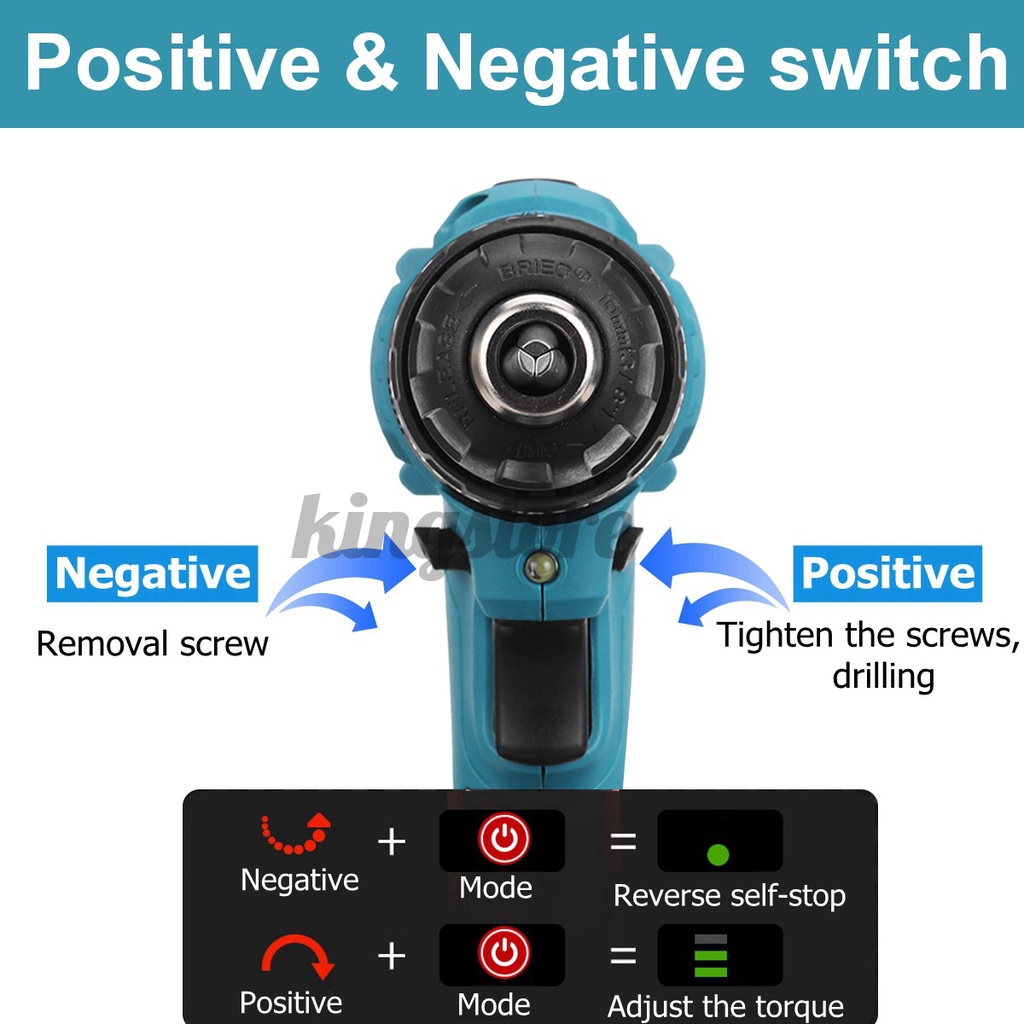 Máy khoan không dây 3 / 8 '' 520n.m cho pin Makita