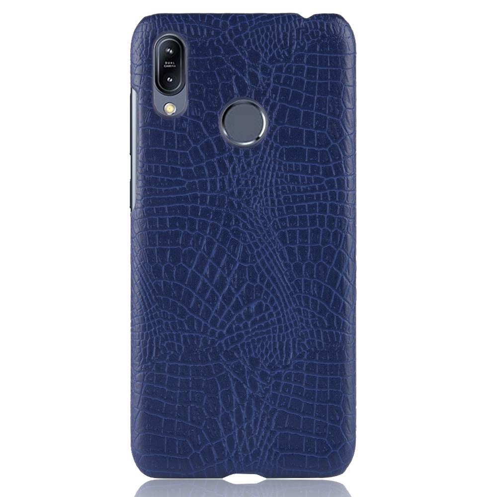 Asus Zenfone Max M2 ZB633KL X01AD Casing Fashion Crocodile Pattern Hard PC PU Leather Back Cover Hard Plastic Case Phone Cover