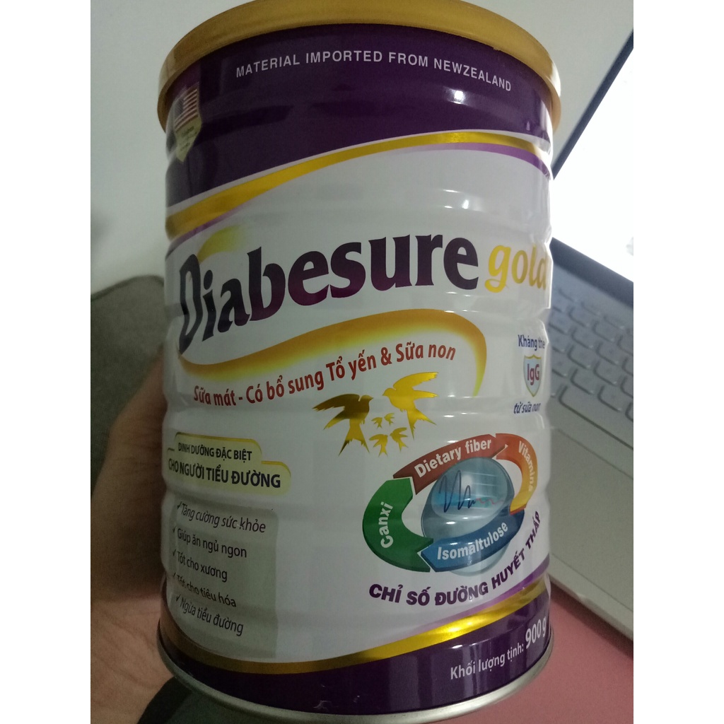 Sữa bột chuyên biệt cho người tiểu đường Diabesure Gold 900g