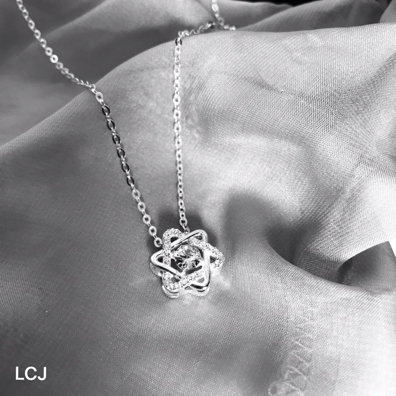 Dây chuyền nữ bạc- Vòng cổ bạc nữ đẹp họa tiết ngôi sao đính đá-Trang sức LCJ