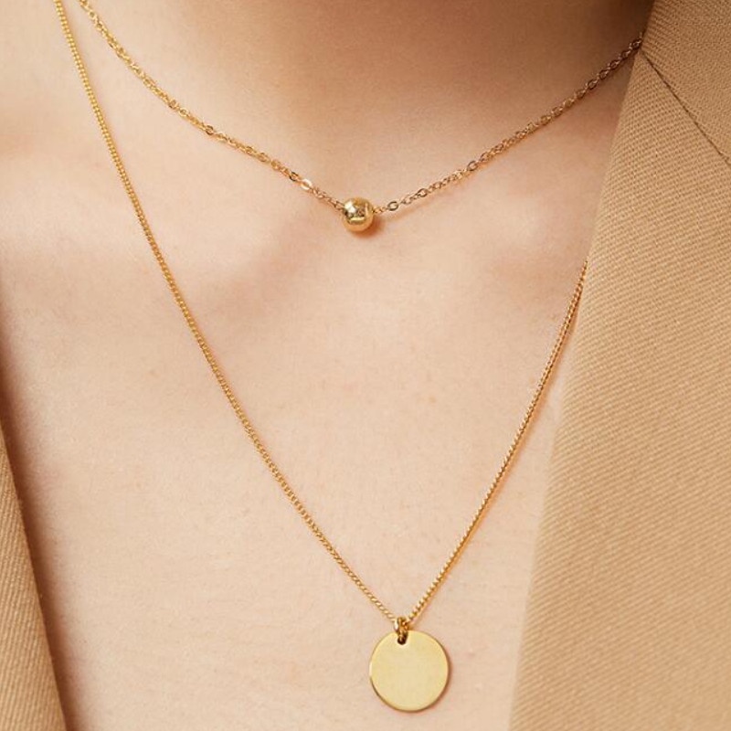 Dây Chuyền 2 Tầng Titan Ko Han Rỉ TT 3794