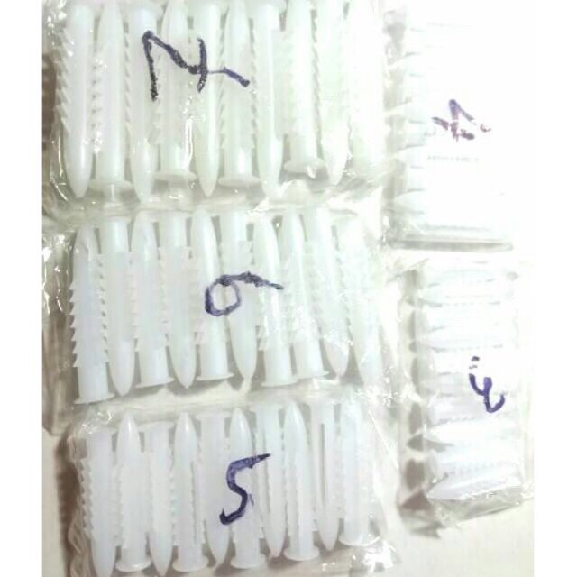 Bịch 100 con tắc kê nhựa nở 6 khía Hưng Thịnh nhiều size
