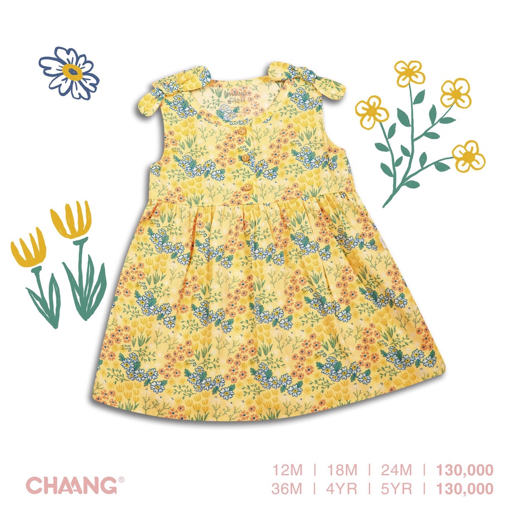[CHÍNH HÃNG] Váy ba lỗ lanh bé gái Sea Chaang