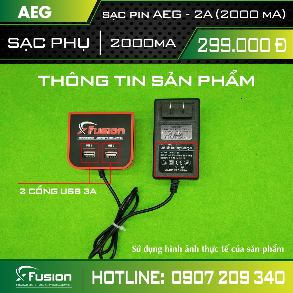 Sạc pin aeg