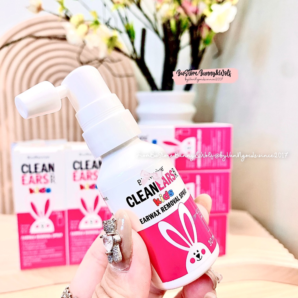 Xịt Tan Ráy Tai Clean Ear Kids 30ml Úc cho bé từ 2m+ [Hàng Air]