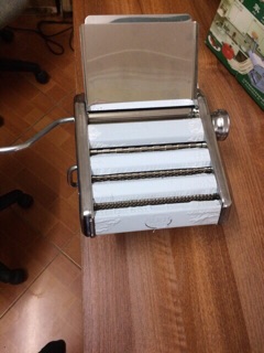 Máy cán bột, cắt mỳ 3 lưỡi dao