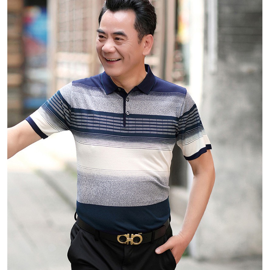 Áo phông nam trung niên / Áo phông nam mùa hè cho người già