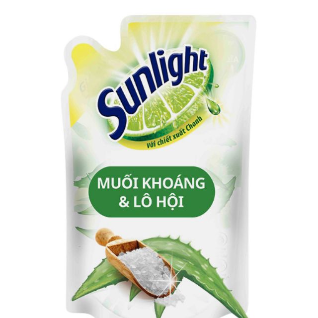 TÚI NƯỚC RỬA CHÉN BÁT SUNLIGHT Mầu Trắng 750g