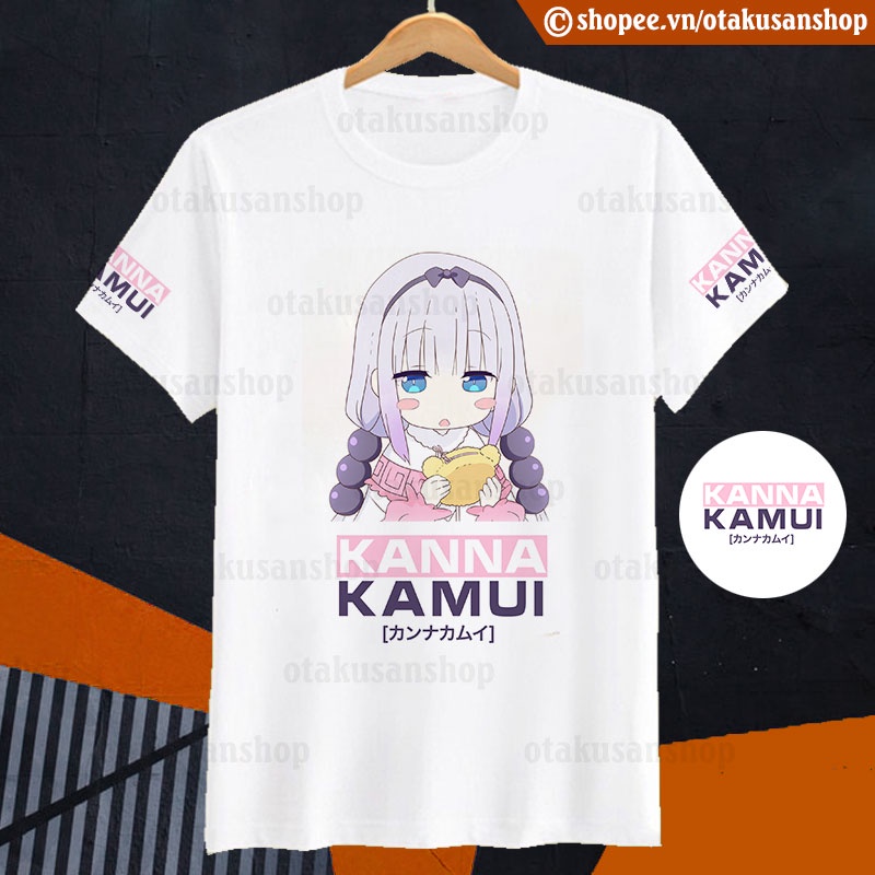 Áo thun Kobayashi Dragon Maid Kanna ngắn tay