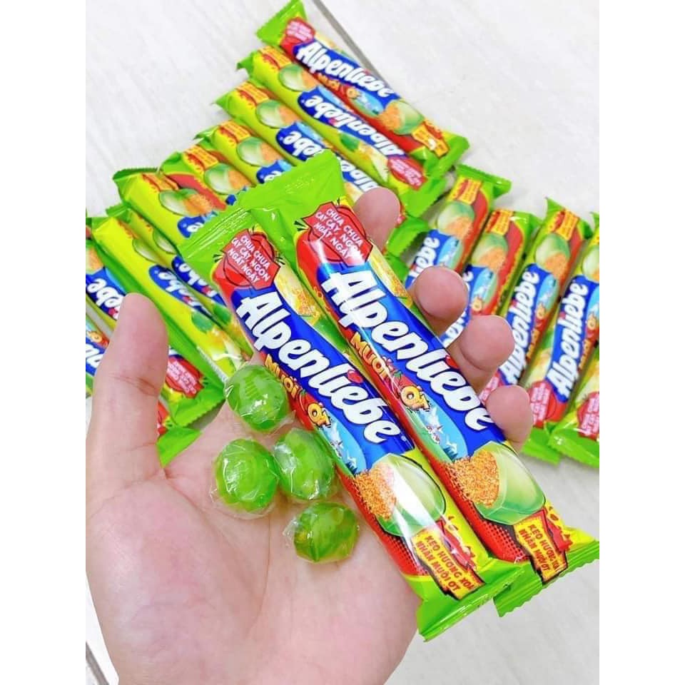 COMBO 8 THỎI KẸO ALPENLIEBE HƯƠNG XOÀI MUỐI ỚT - siêu ngon