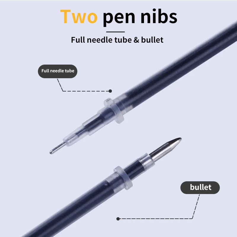 Combo 50 ruột bút , ngòi bút bi nước nhiều màu thay thế tiện dụng