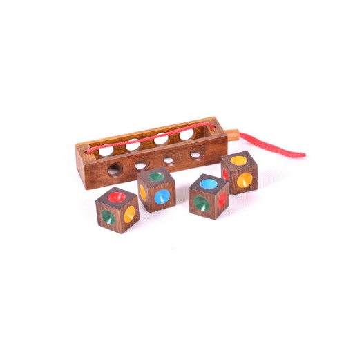 Đồ chơi trí tuệ_Thử thách trí não_Crazy Four - Wooden Puzzle_Hack não &amp; Hàng hiếm_IQ Toys_Giải đố_Thông minh_Trí tuệ