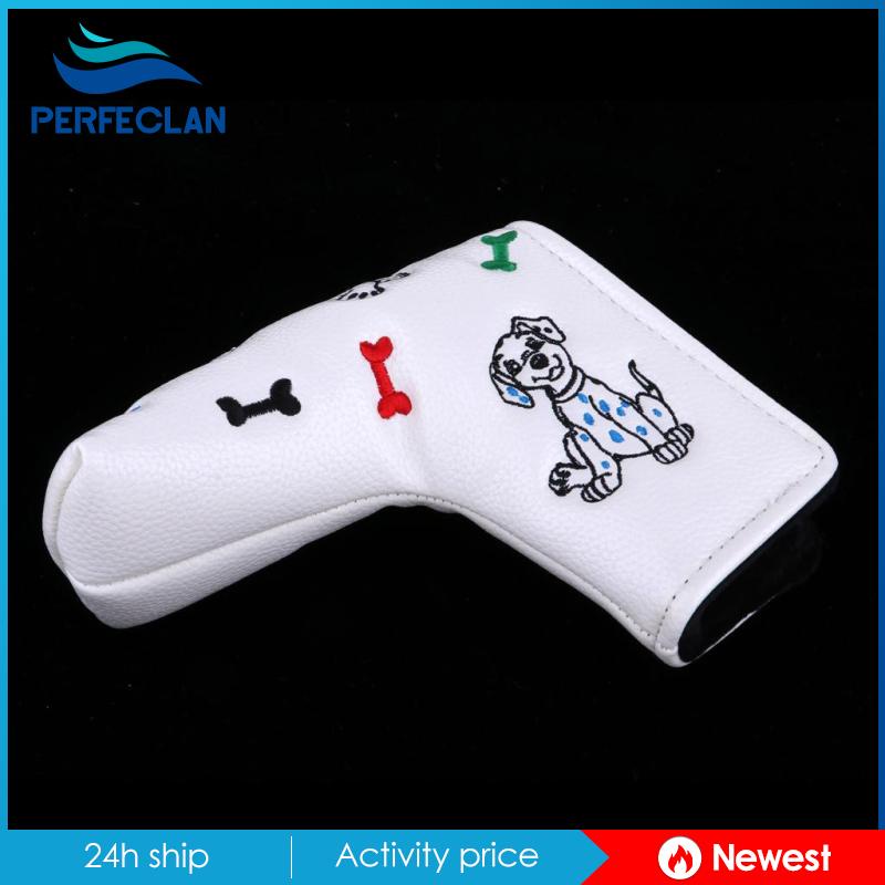 Vỏ Bọc Đầu Gậy Đánh Golf Bằng Da PU Chống Nước Màu Trắng