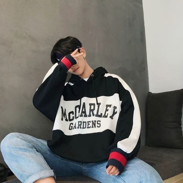 Áo hoodie phối chữ nam nữ FREESIZE | BigBuy360 - bigbuy360.vn