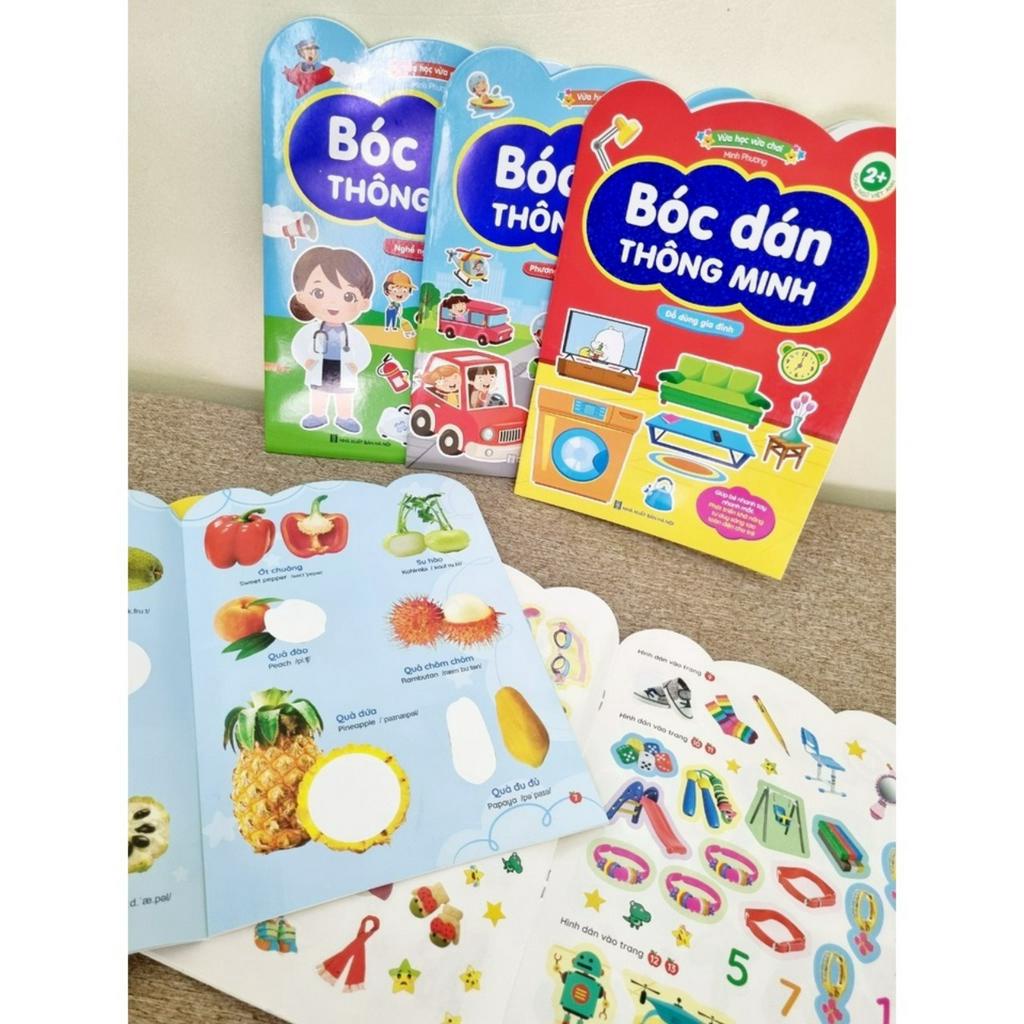 Bộ Sticker 365 đồ chơi bóc dán thông minh cho bé 6 chủ đề vừa học vừa chơi