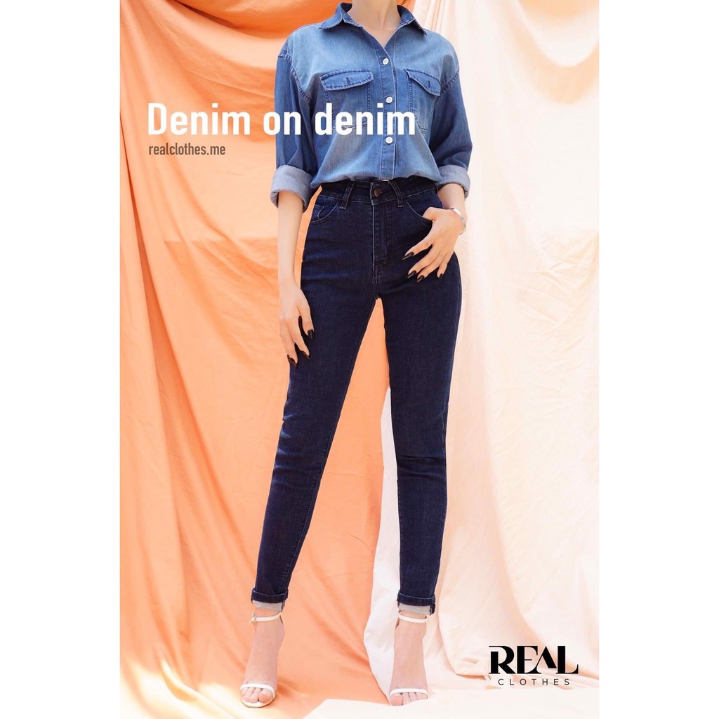[SALE] Sơ mi Jeans loang màu_REAL