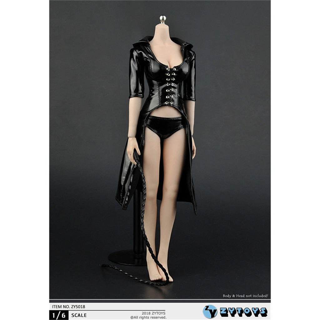 Bộ áo khoác da và quần lót quyến rũ cho mô hình người 1/6 ZY5018