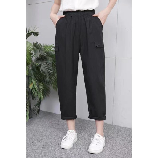 Quần dài nữ form rộng kèm hình thật shop chụp - 962