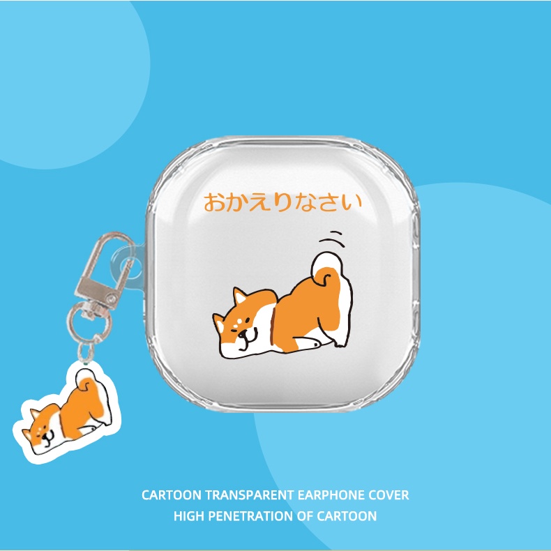 Vỏ Bảo Vệ Hộp Sạc Tai Nghe bluetooth Không Dây QCY T13 Bằng TPU Mềm Trong Suốt Chống Sốc Kiểu Hoạt Hình Đơn Giản Ốp