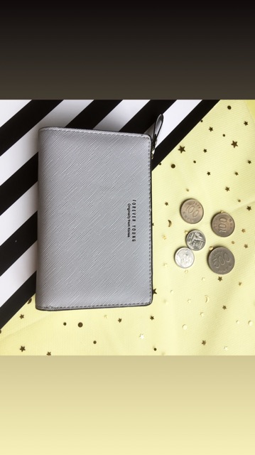 Ví ngắn Forever Young da sần mới trẻ trung-ví mở 2-để được các loại thẻ | BigBuy360 - bigbuy360.vn