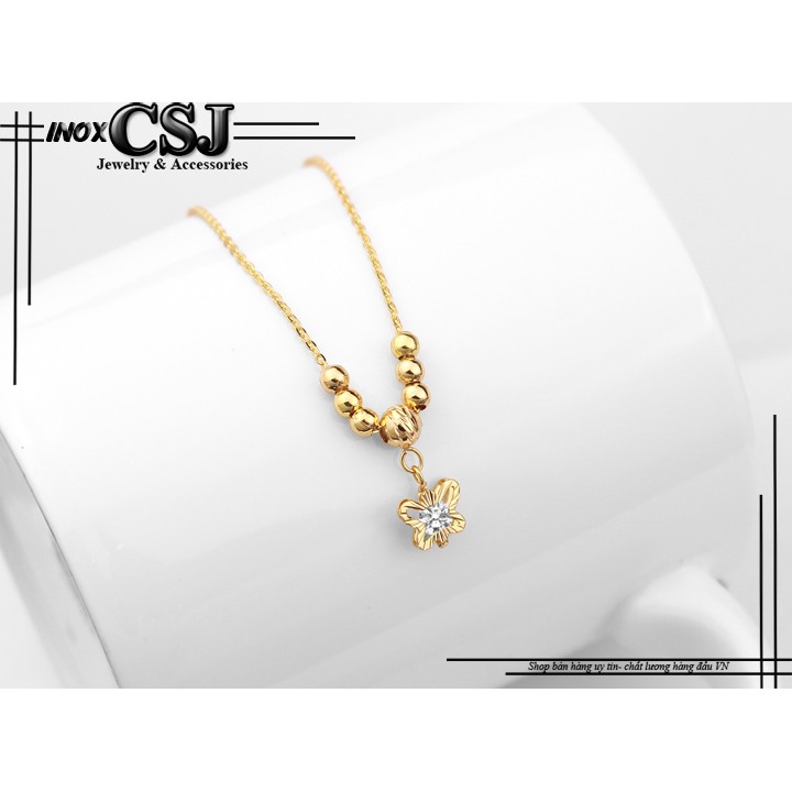 Dây chuyền Hình Bướm xinh gắn bi tròn