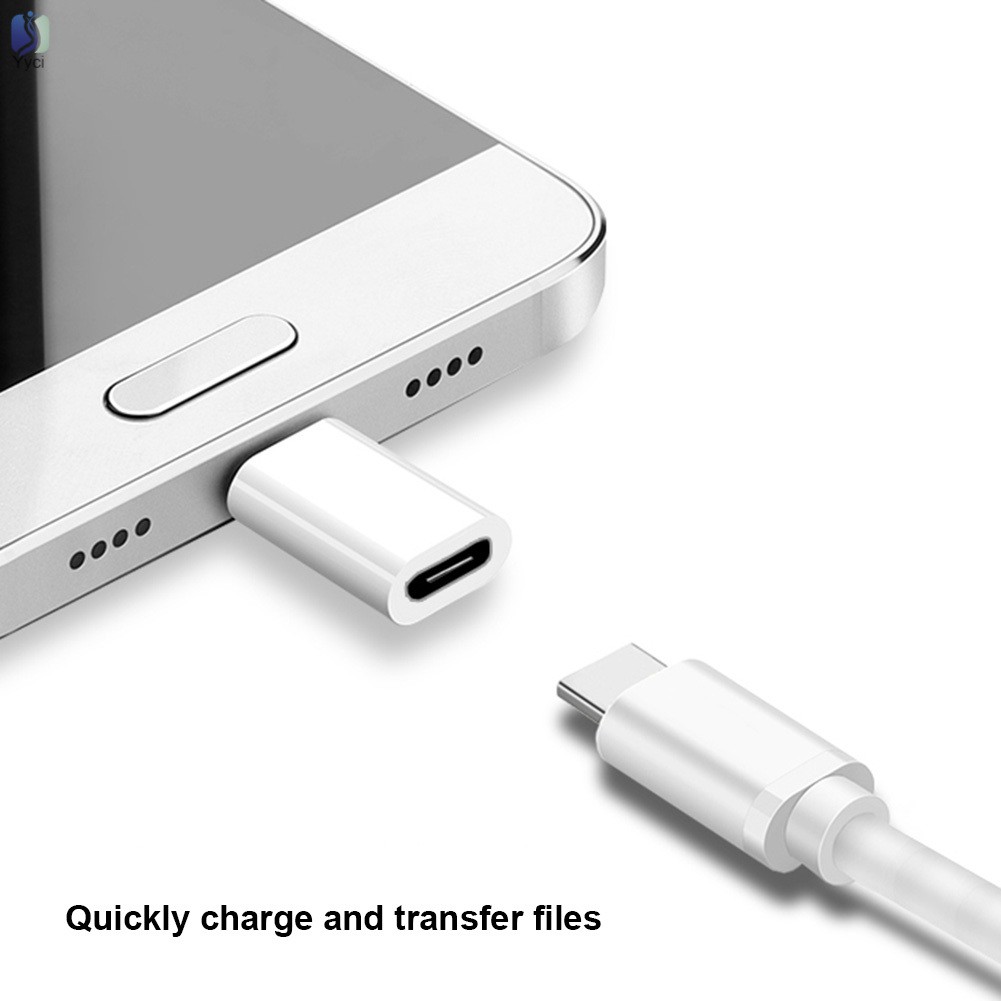 Đầu chuyển đổi cổng cắm Mini USB 3.1 Type C sang đầu cắm Micro USB hỗ trợ sạc truyền dữ liệu cho Macbook