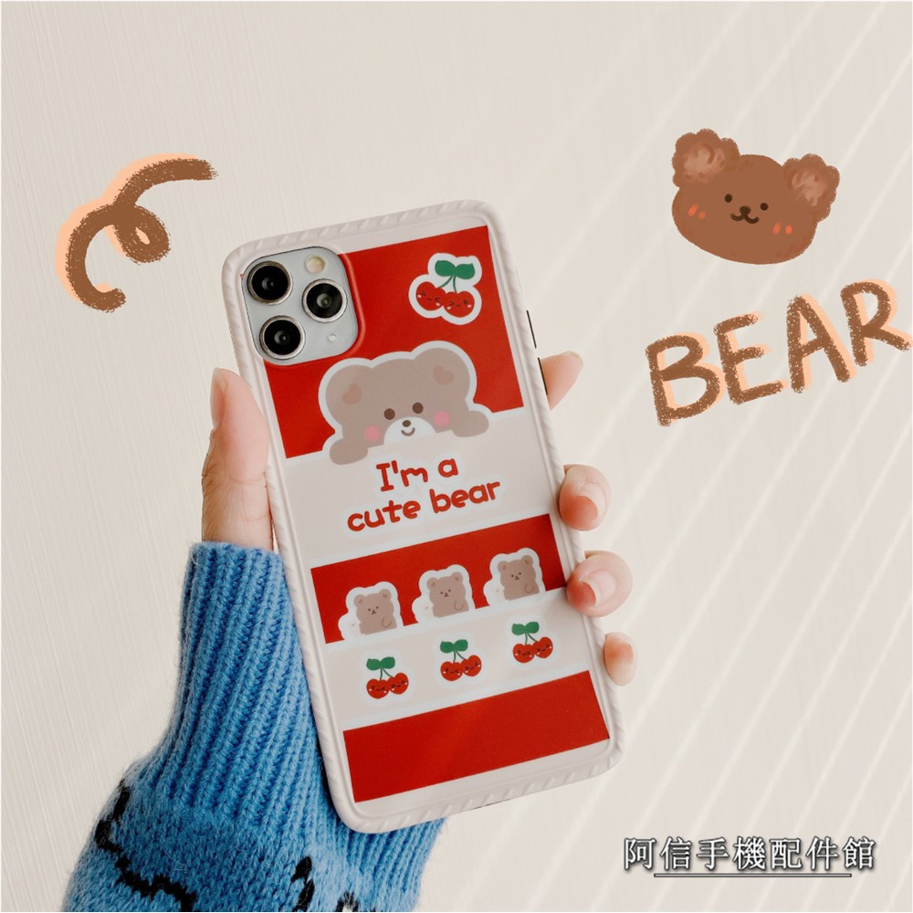 Ốp Điện Thoại Mềm Hình Gấu Đáng Yêu Cho Iphone 11 Pro Xr I 7 I 8 Plus Xs Max | BigBuy360 - bigbuy360.vn
