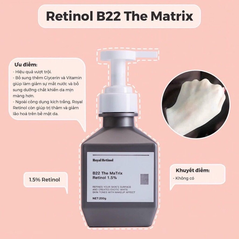 Kích trắng body kích trắng Royal Retinol B22 The Matrix