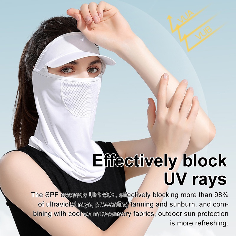 X-TIGER Mũ kiêm khẩu trang che mặt chống tia uv bảo vệ làn da cho các hoạt động ngoài trời
